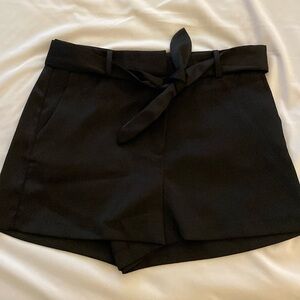 Black silk shorts. NWOT